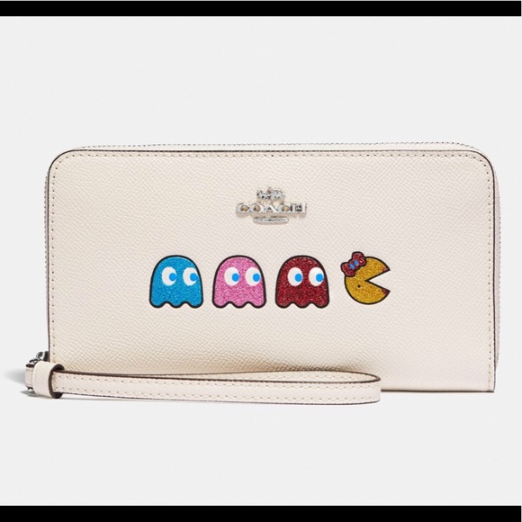 Coach Handbags - Large Phone Wallet with Ms PAC Man Animation